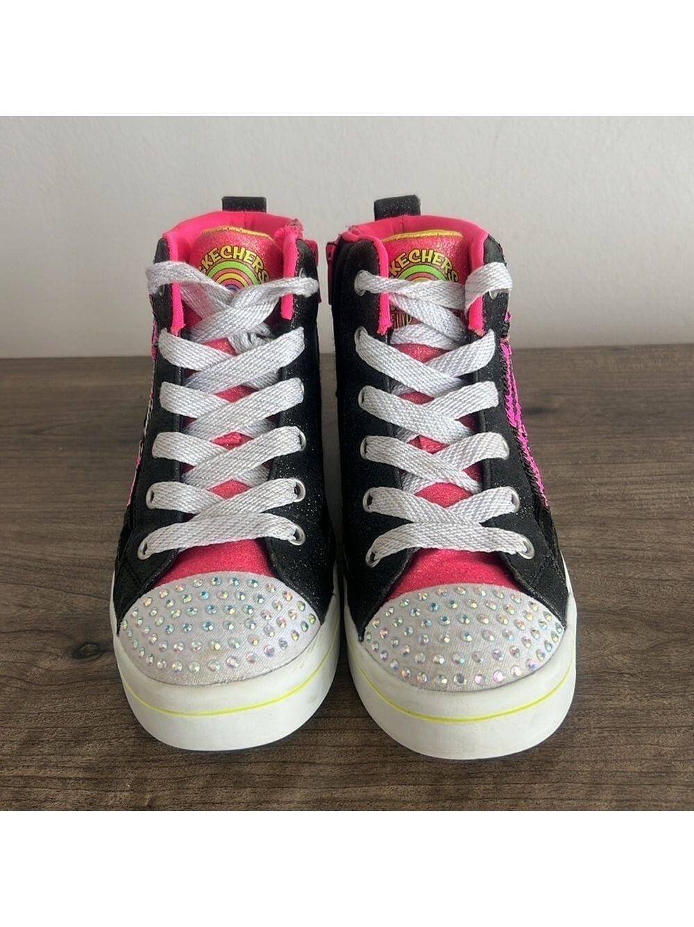 Skechers Flip Kicks High Top Youth Size 2 #874 - Picture 2 of 8